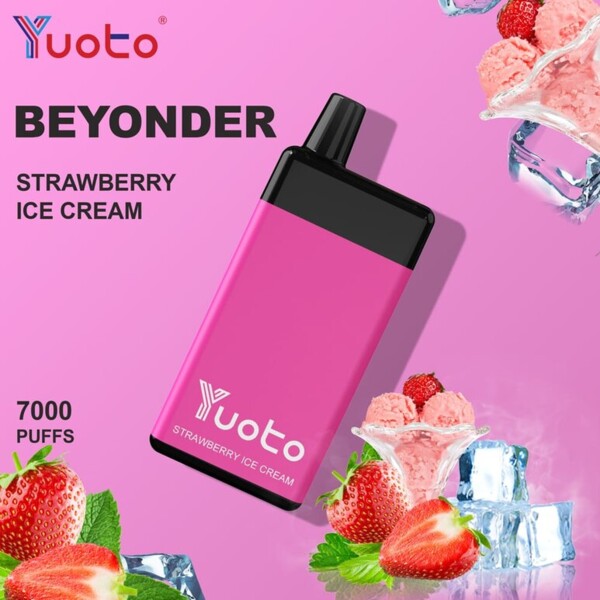 Yuoto Vape Beyonder Strawberry Ice cream 7000 Puffs