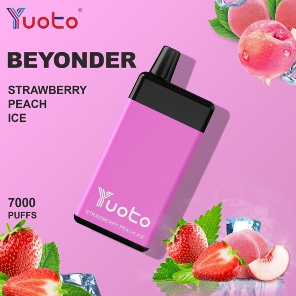 Yuoto Vape Beyonder Strawberry Peach Ice 7000 Puffs