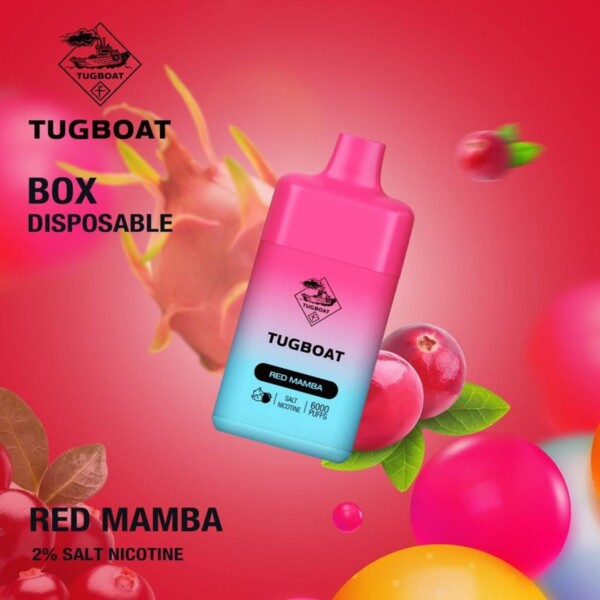 Tugboat Box Vape - Red Mamba 50mg/6000 puffs