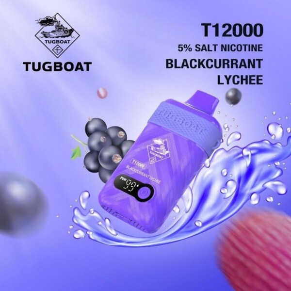 Tugboat T12000 Blackcurrant Lychee