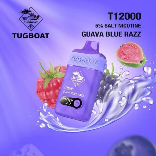 Tugboat T12000 Guava Blue Razz