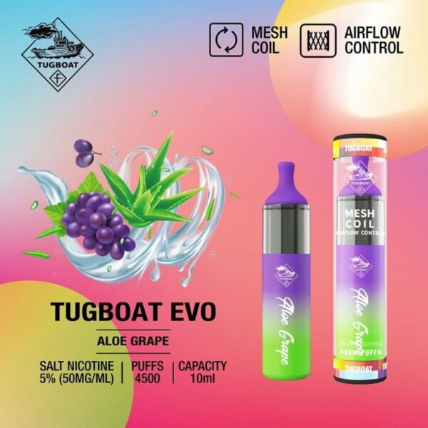 Tugboat EVO Vape - Aloe Grape