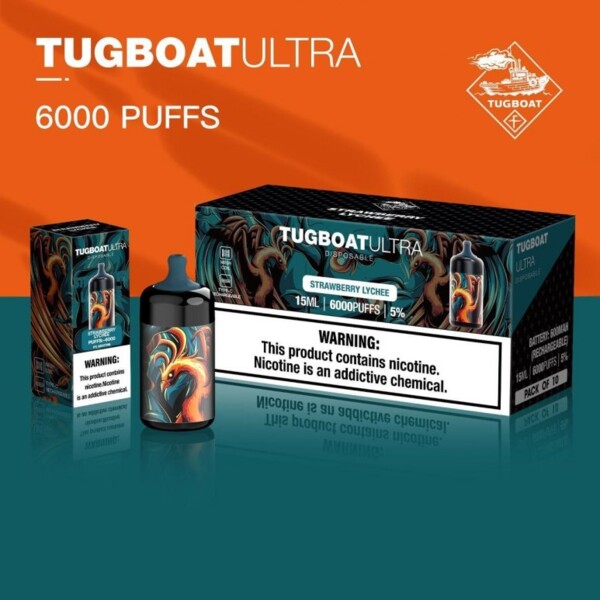 Tugboat Ultra Strawberry Lychee 6000 Puffs