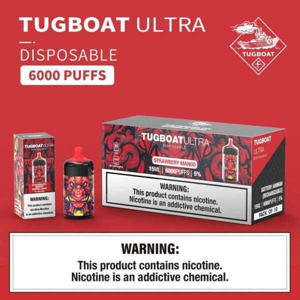 Tugboat Ultra Strawberry Mango 6000 Puffs